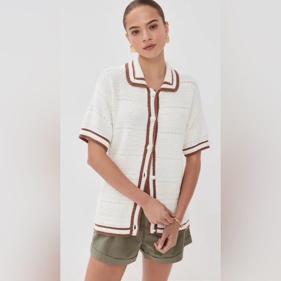 Veronica Beard Sweaters - Veronica Beard Jadine Knit Top Size XS Crochet